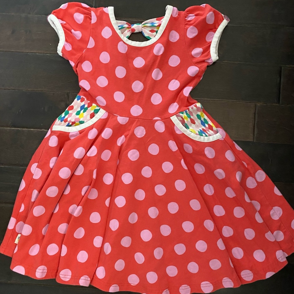 Polka Dot Red Kids Dress
